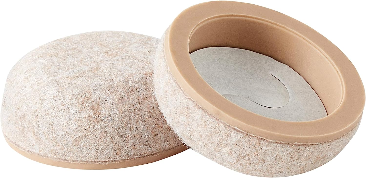 Scotch 768NA, Beige, 3M Self-Stick Floor Care Pads, 1, 6-Pack, 1" - Image 2
